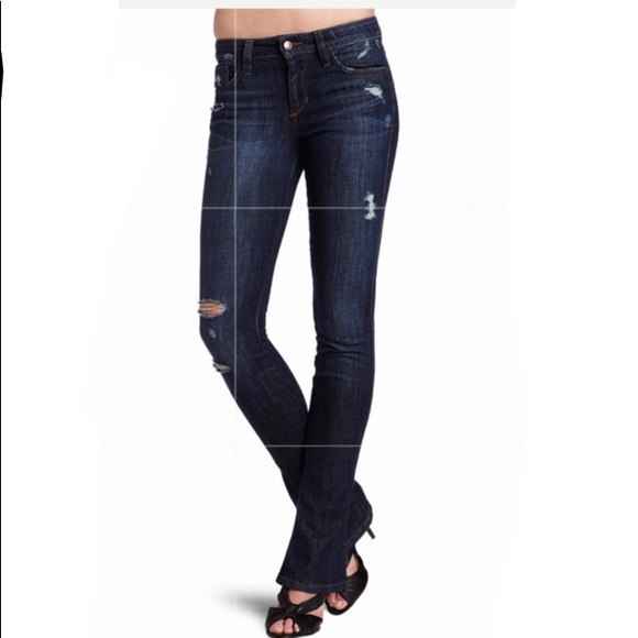 Joe's Jeans Denim - JOE’S JEANS Skinny Micro Flare Distressed 28 Dark